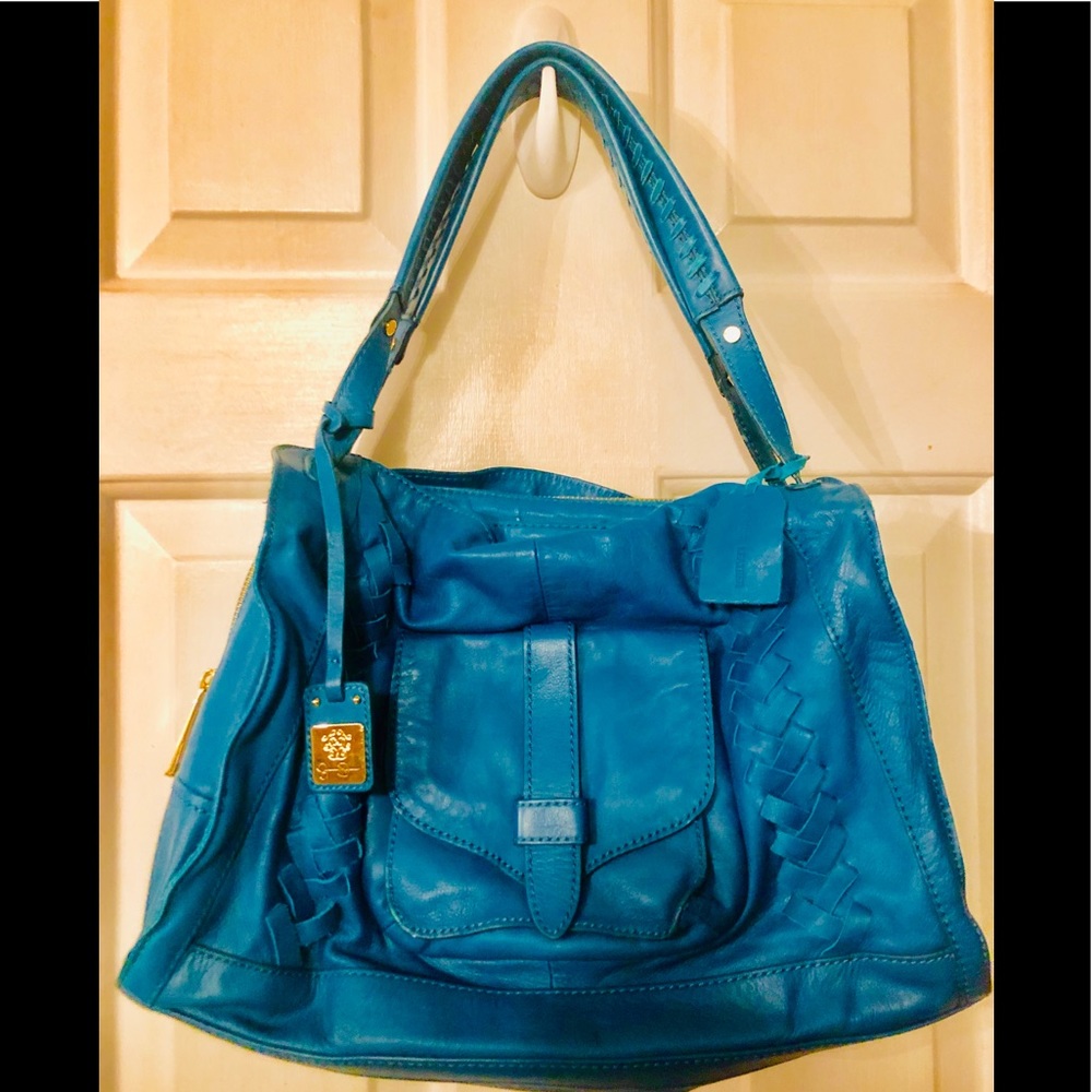TURQUOISE JESSICA SIMPSON LEATHER Handbag